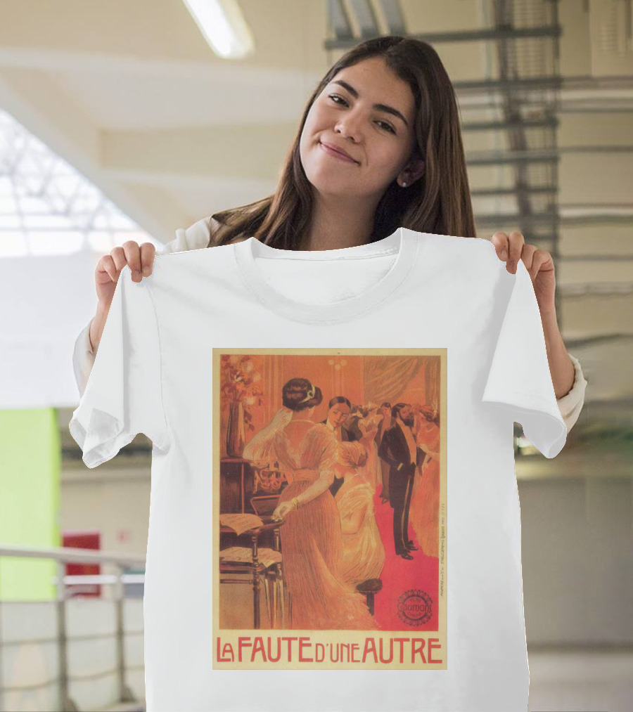 La Faute d'un Autre 1910 Elegant Ballroom Scene Bourgeois Society Vintage T-Shirt