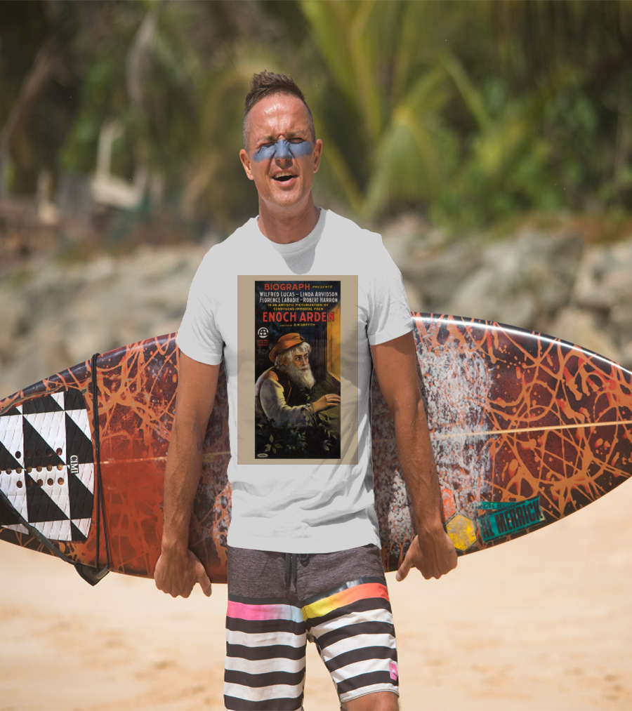 BIOGRAPH Presents Enoch Arden Wilfred Lucas Linda Arvidson Florence Labadie Robert Harron D.W. Griffith Tennyson's Immortal Poem T-Shirt