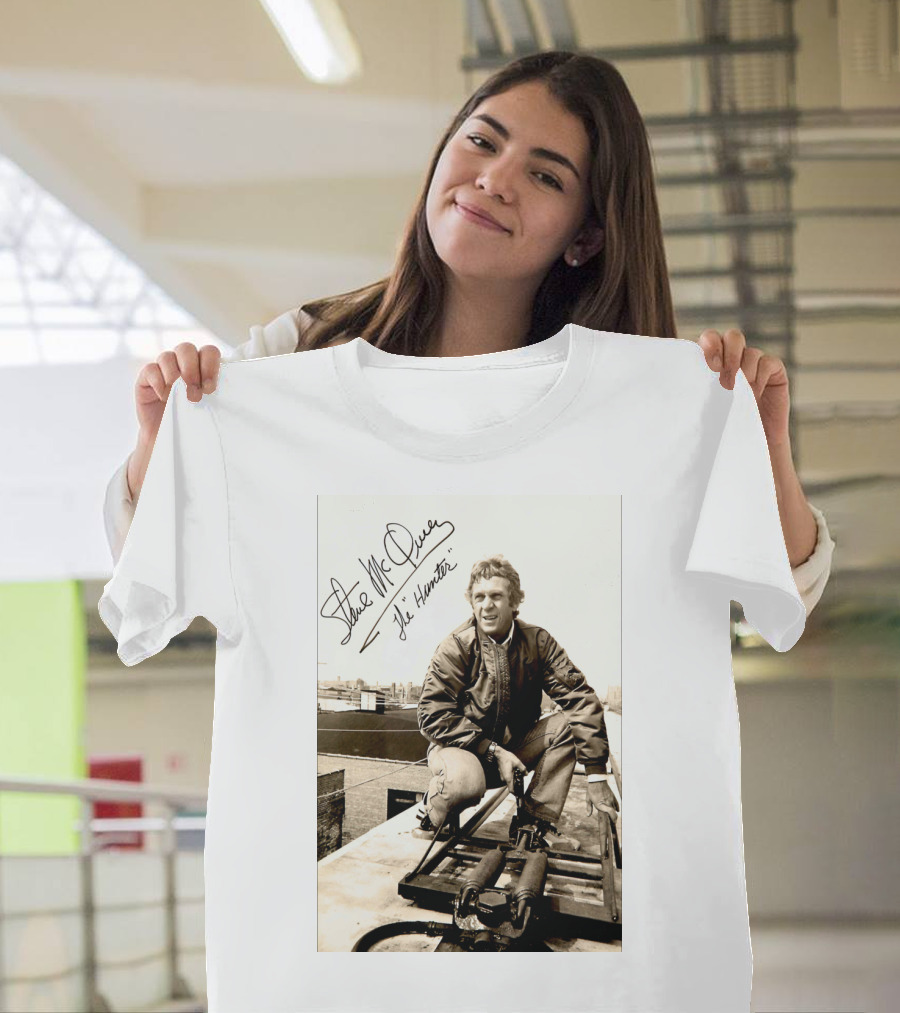 Steve McQueen The Hunter 1980 Signature Scene Photo T-Shirt