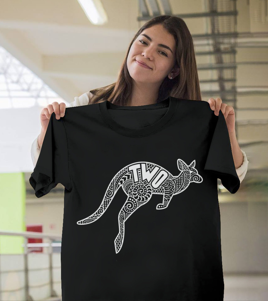 Enneagram Two Kangaroo Zentangle T-Shirt