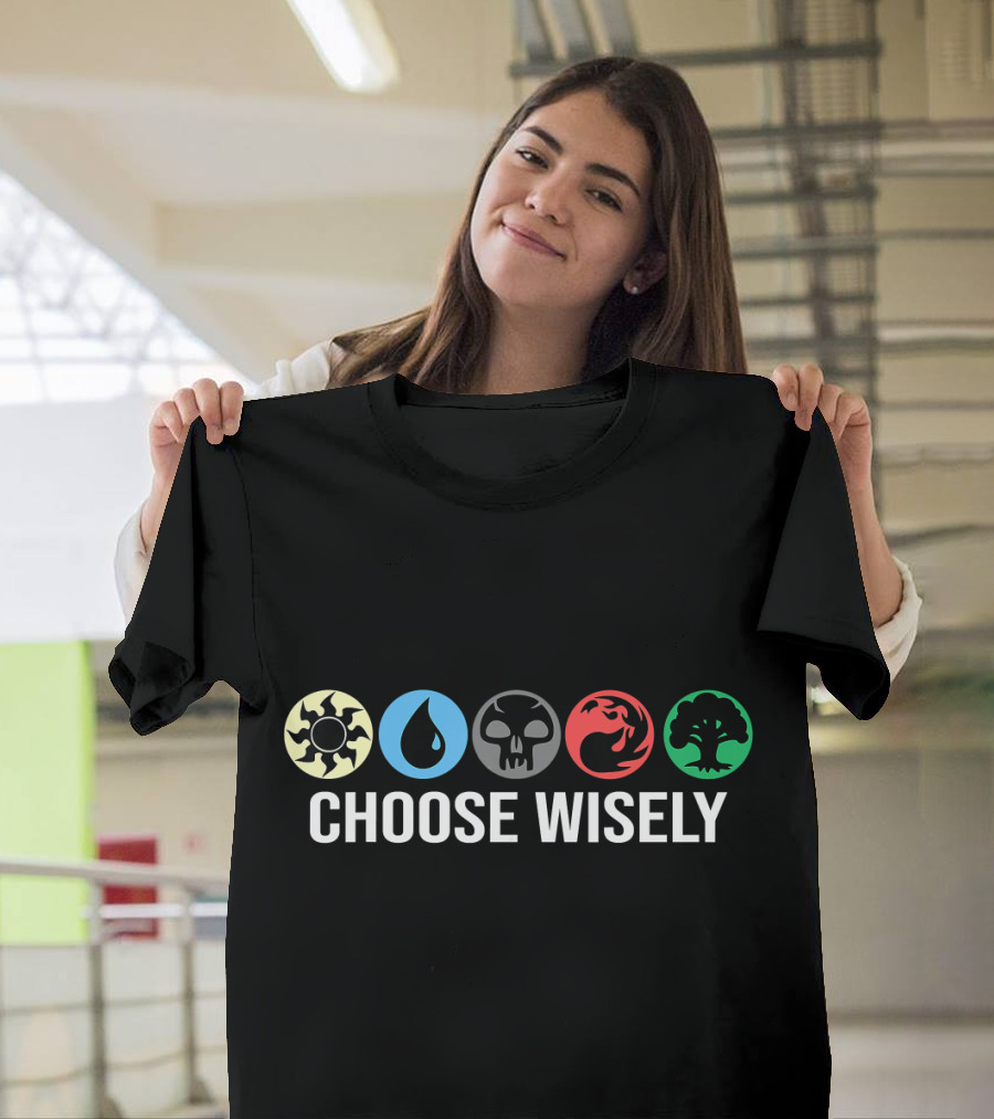 Choose Wisely Mana Symbols Gathering Magic T-Shirt