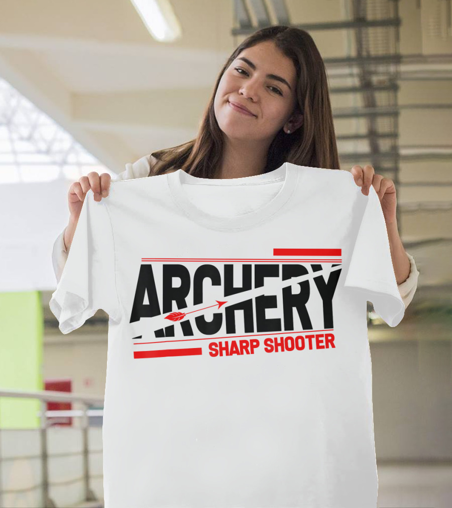Archery Sharp Shooter Arrow Aiming Hunter T-Shirt