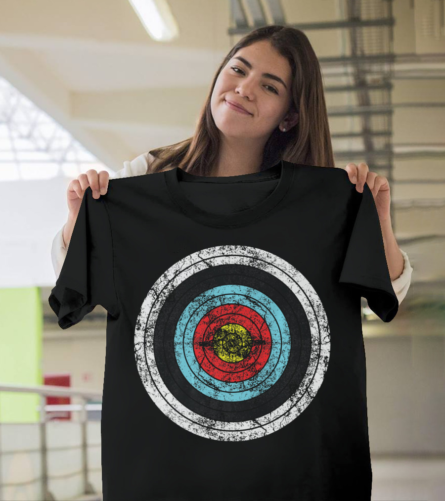 Archery Target Bow Hunting Cute Bullseye T-Shirt