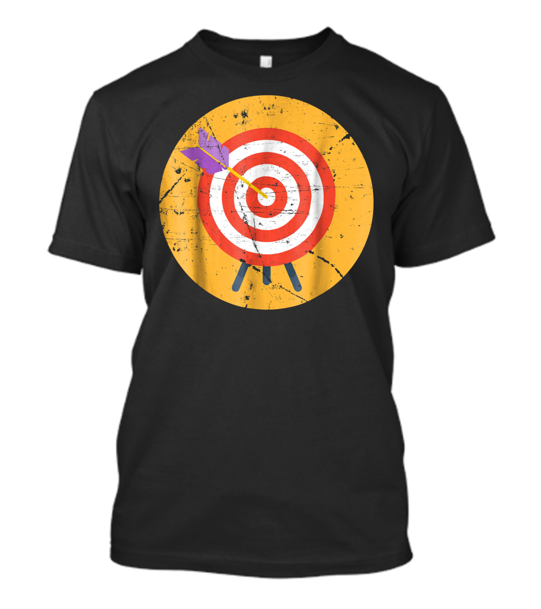 Archery Target With Purple Arrow T-Shirt
