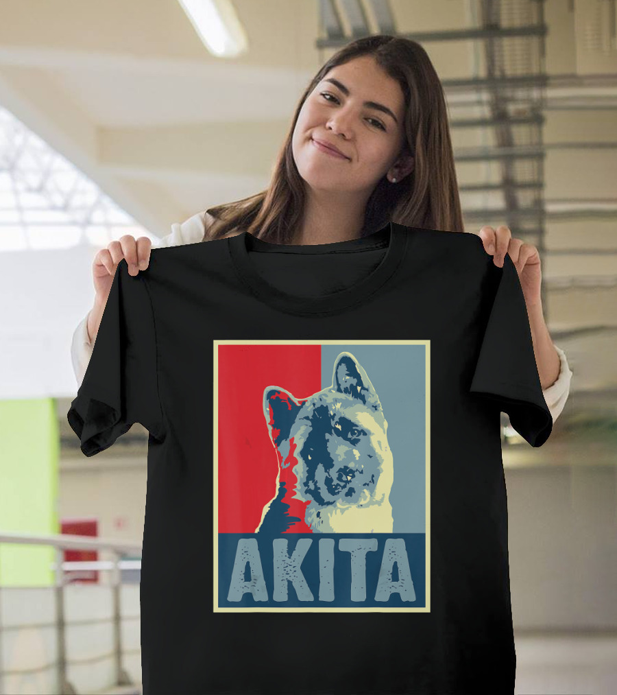 Vintage Akita Dog Hope T-Shirt