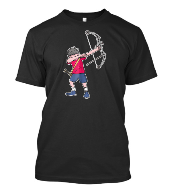 Dabbing Archer Dab Archery Boy Competition Bow And Arrow T-Shirt