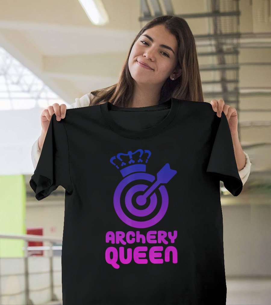 Archery Queen Target Crown Arrow Mood T-Shirt