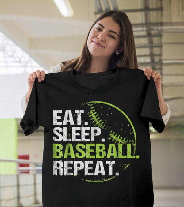 Eat Sleep Baseball Repeat T-Shirt