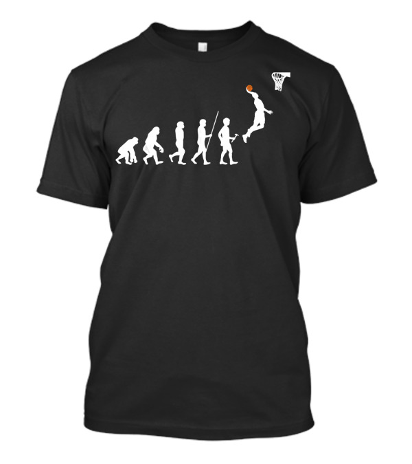 Human Evolution Basketball Dunk Evolution To Slam Dunk T-Shirt