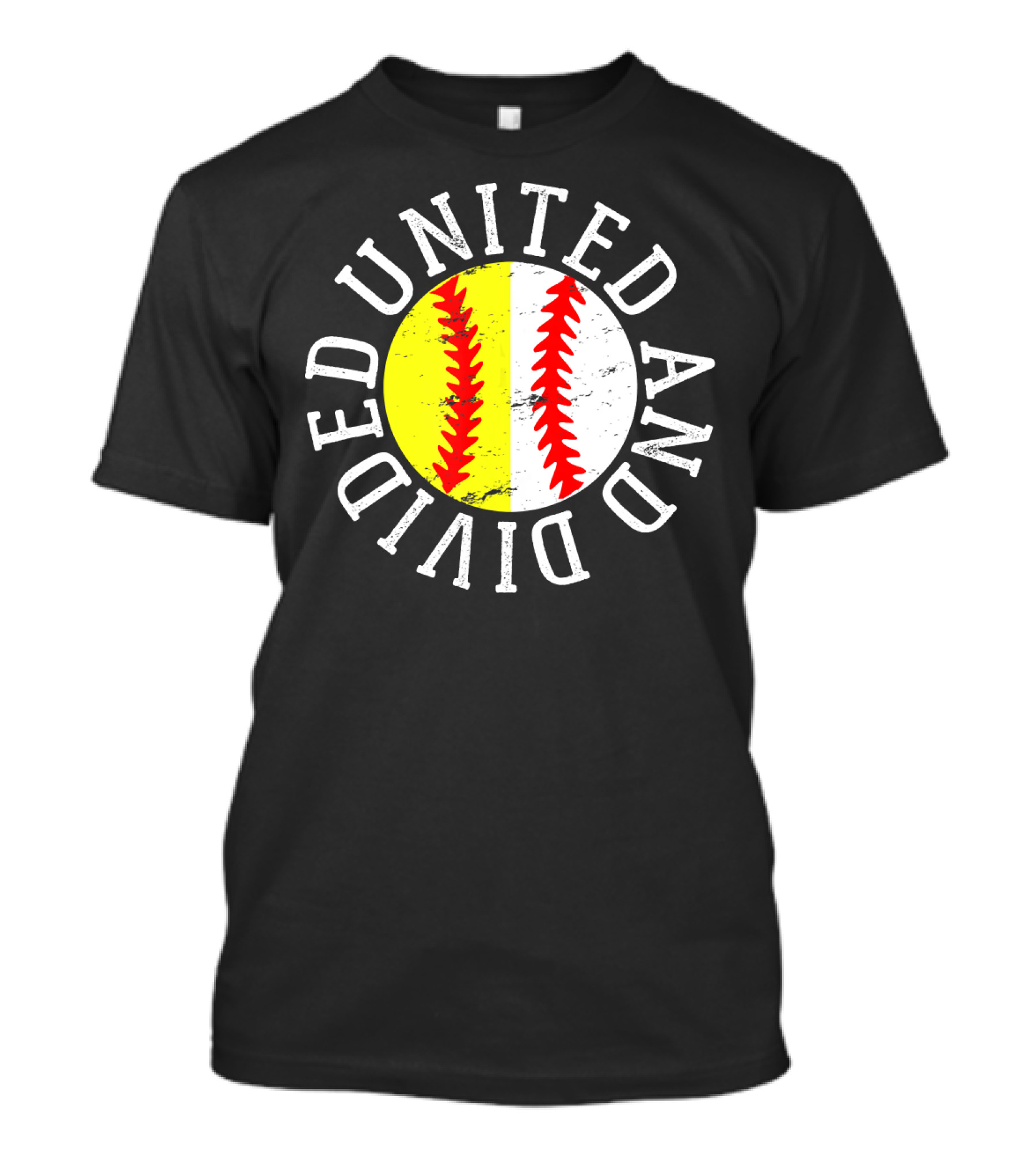 United And Divided Softball Baseball T-Shirt