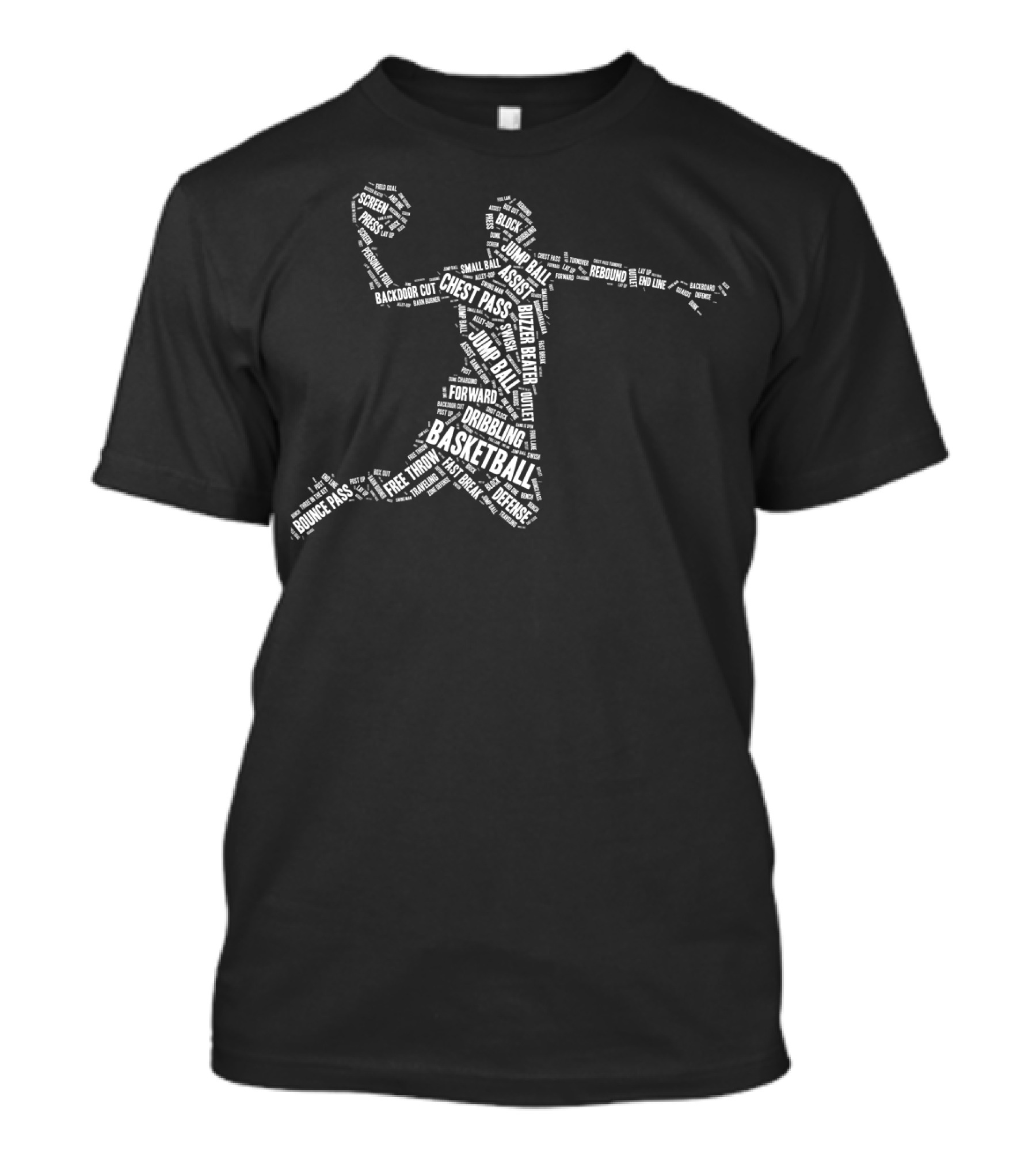 Basketball Player The Ball Is Life Dribbling Passing Rebound Jump Ball Defense Skills T-Shirt