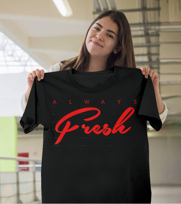 Always Fresh Sneaker Heads Mens Wht T-Shirt