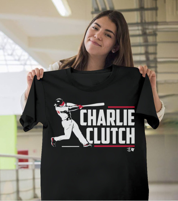 Charlie Clutch Baseball Player Swinging T-Shirt