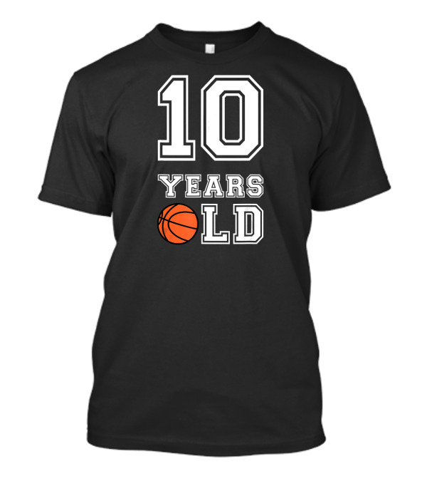 10 Years Old Basketball Birthday Boy T-Shirt