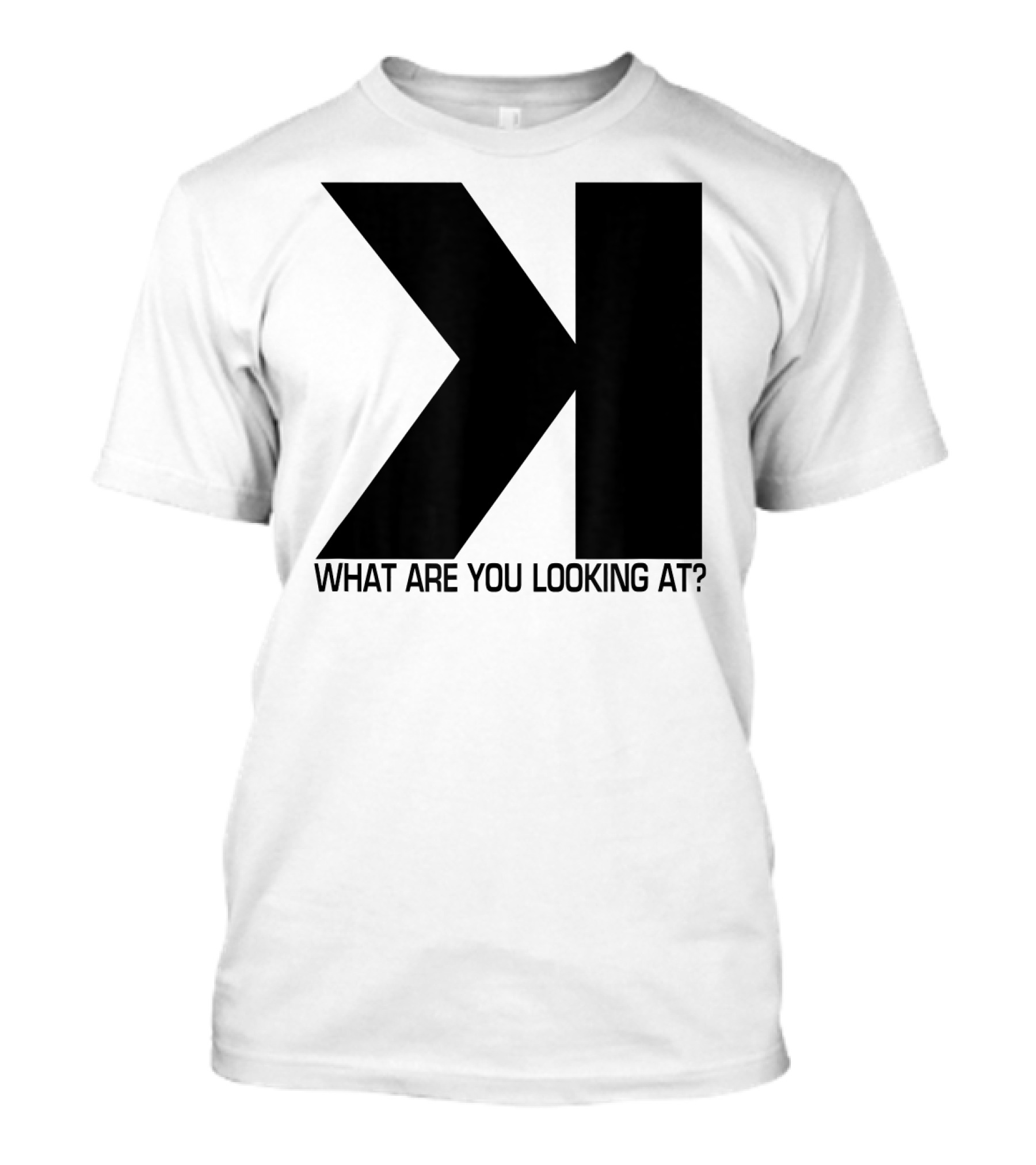 Baseball Strikeout Looking K What Are You Looking At Funny Scorekeep T-Shirt
