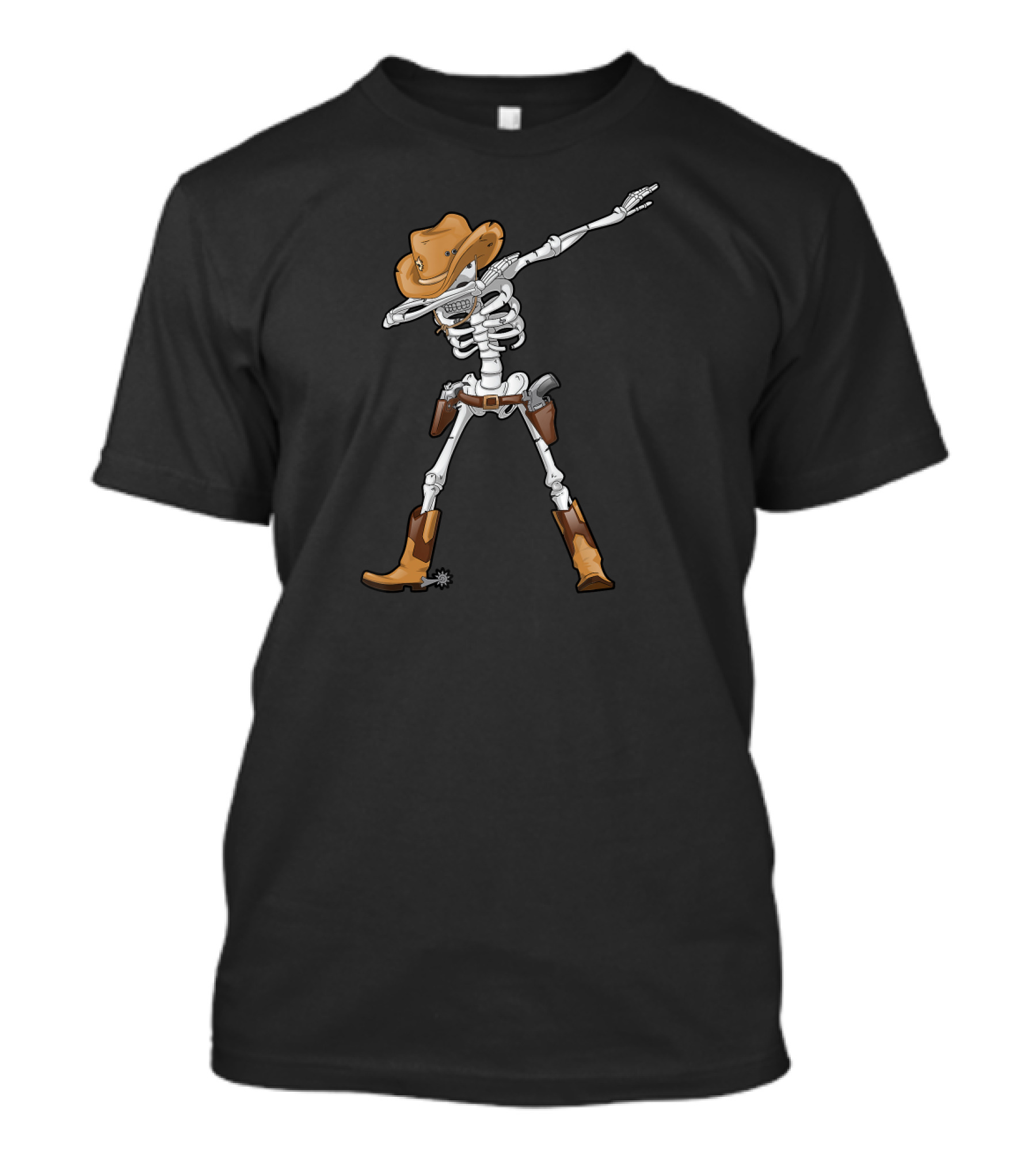 Cowboy Skeleton Dabbing With Hat And Boots T-Shirt