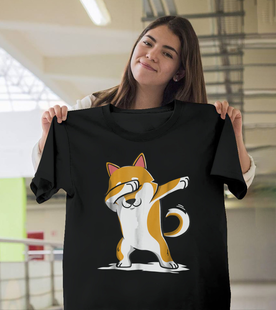 Shiba Inu Funny Dab Dance Cute Dabbing T-Shirt