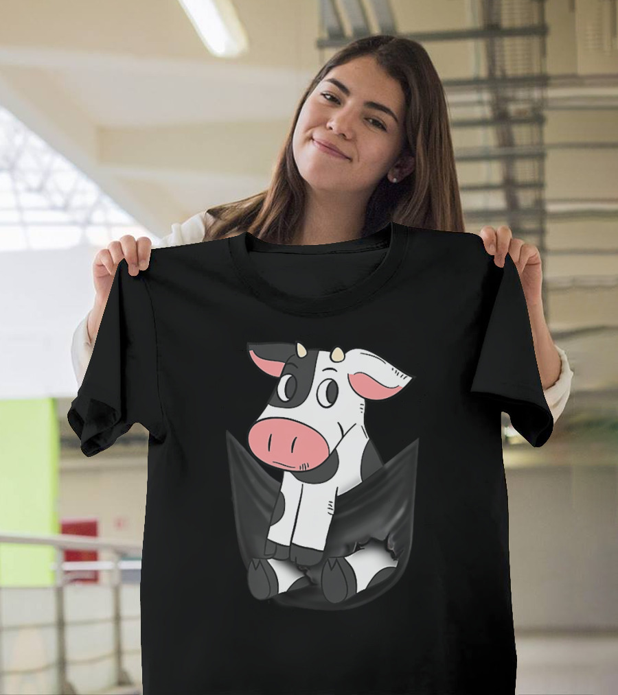 Cow In Your Pocket Funny Cows Lover T-Shirt