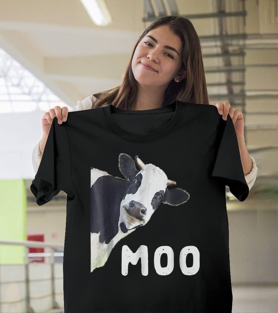 Moo Cow Peeking Out T-Shirt