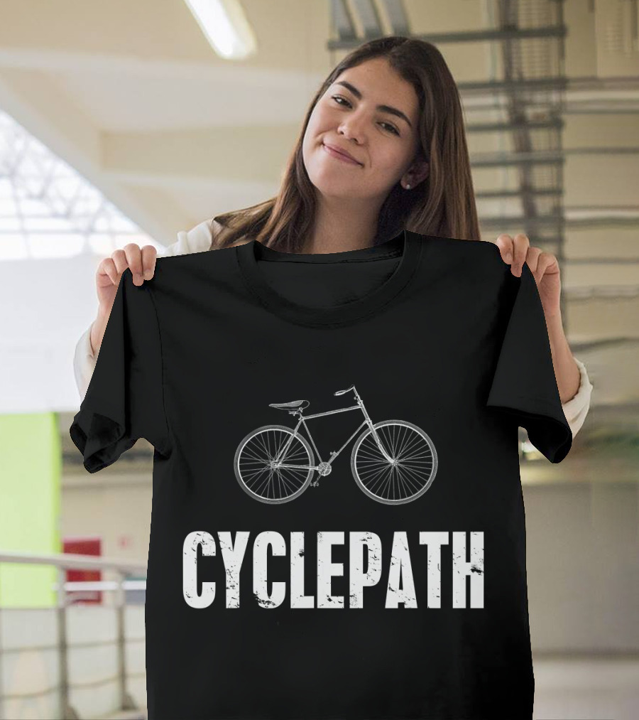 Cyclepath Funny Cycling Mountain Biking Bicycle T-Shirt