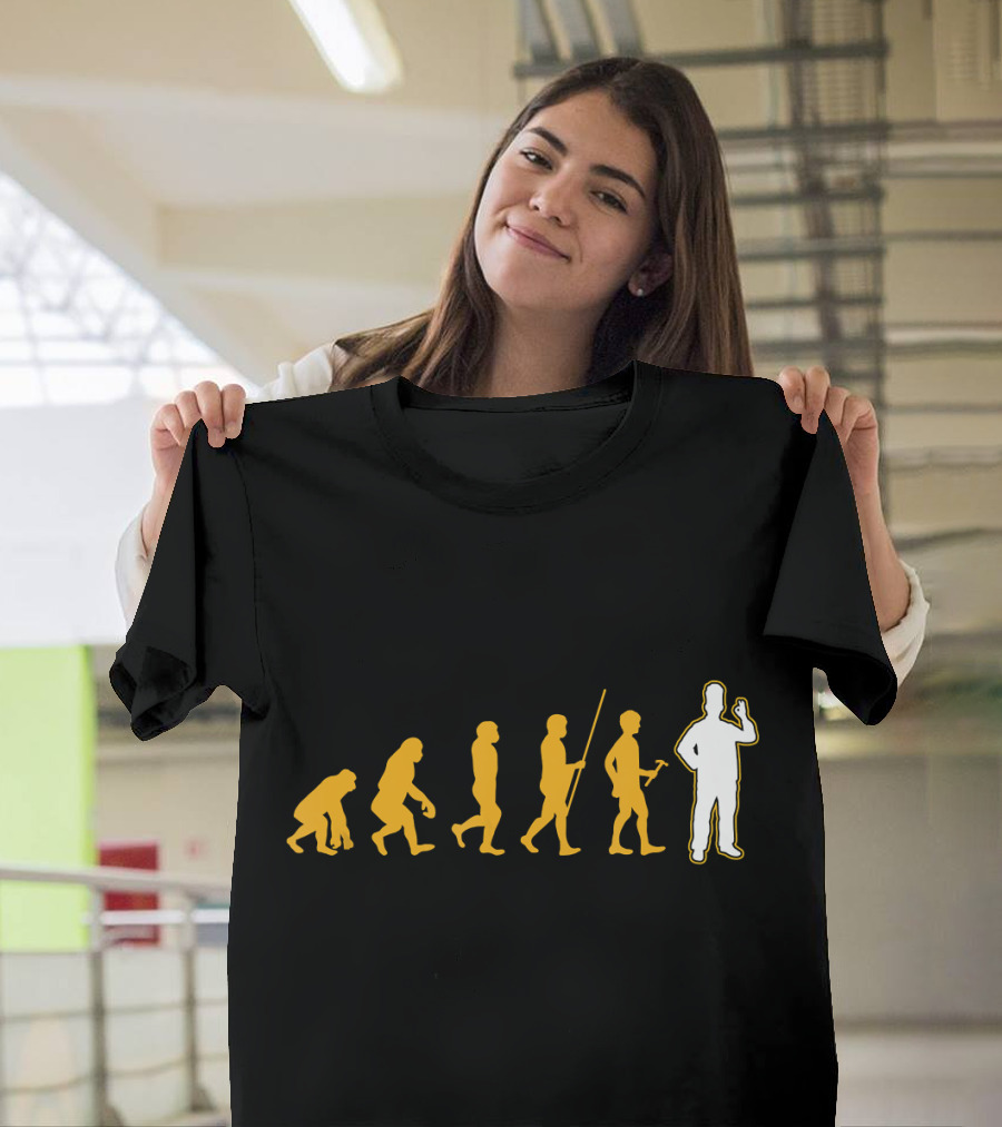 Funny Chef Human Evolution Cook Baker Culinary Journey T-Shirt