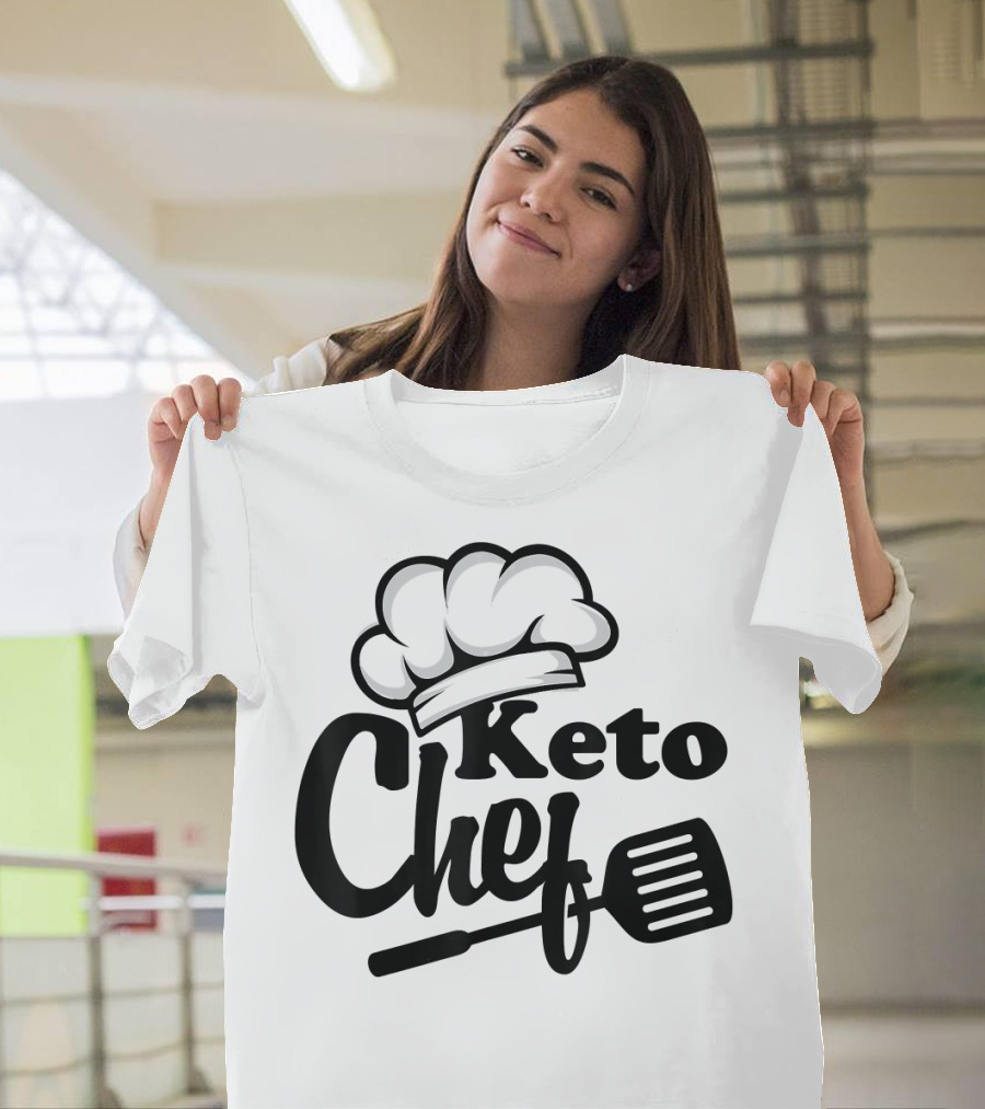 Keto Chef Ketosis Low Carb Diet Cooking Spatula Chef Hat T-Shirt