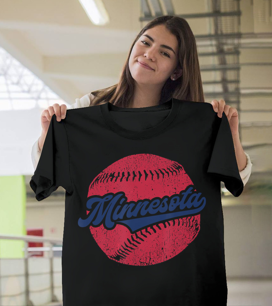 Minnesota Baseball Minneapolis Pride Twi Red Baseball Minnesota T-Shirt