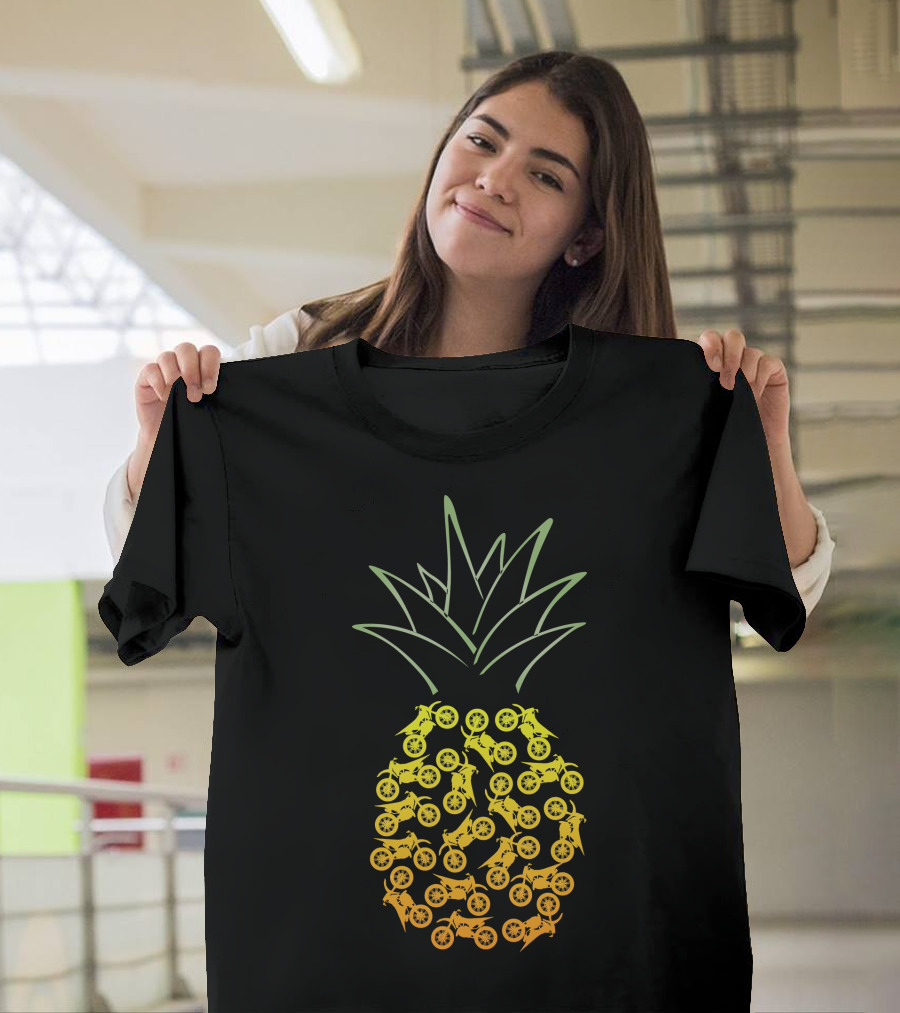 Motocross Pineapple Motorbike T-Shirt