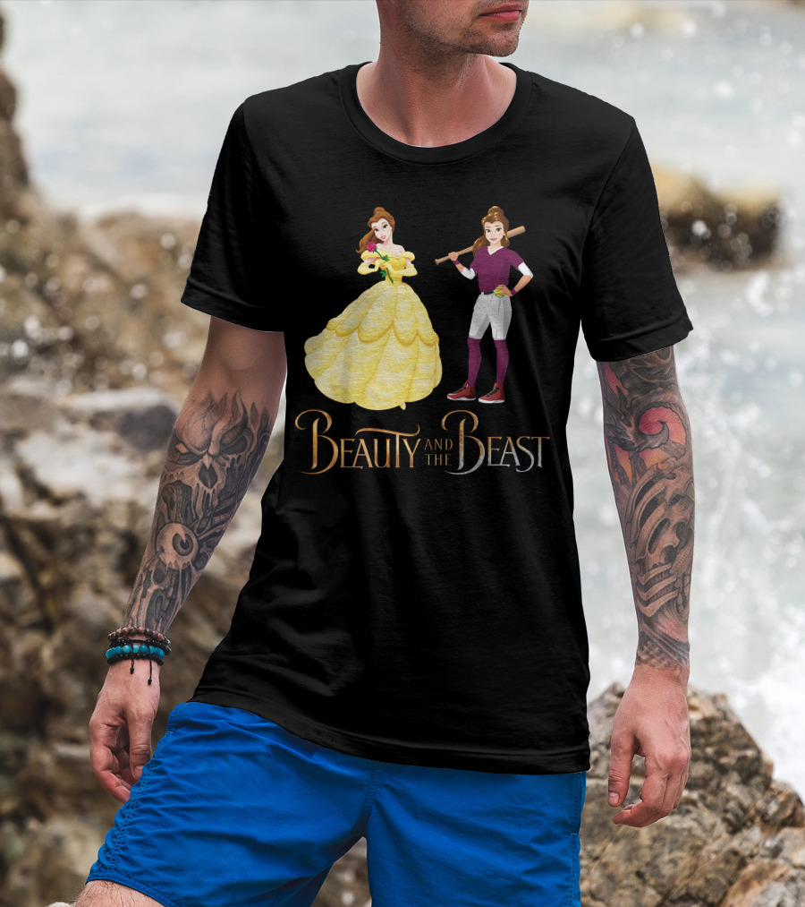 Beauty And The Beast Softball T-Shirt