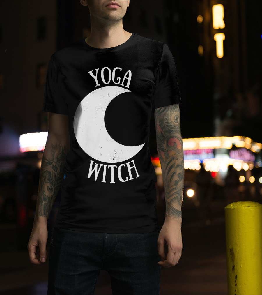 Yoga Witch Crescent Moon T-Shirt