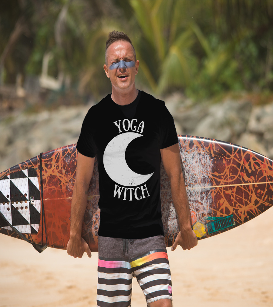 Yoga Witch Crescent Moon T-Shirt