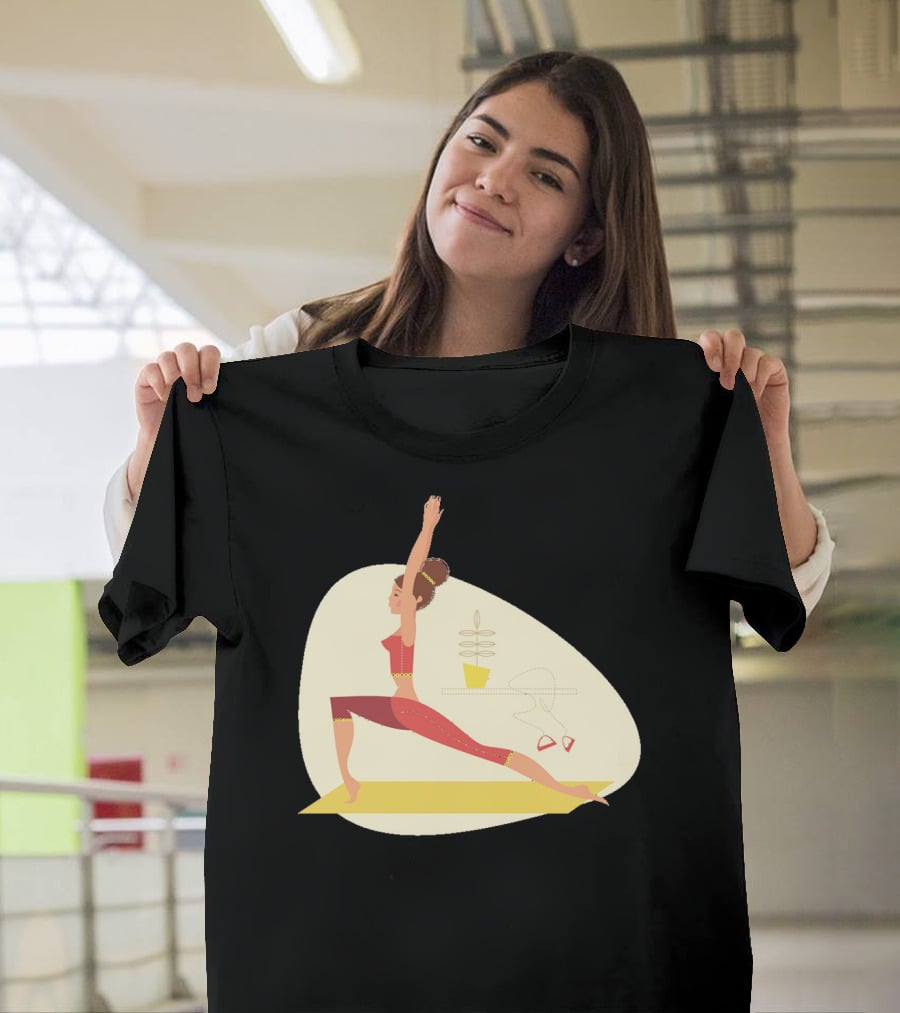 Fun Yoga Pose For Relaxing Workout Sessions T-Shirt