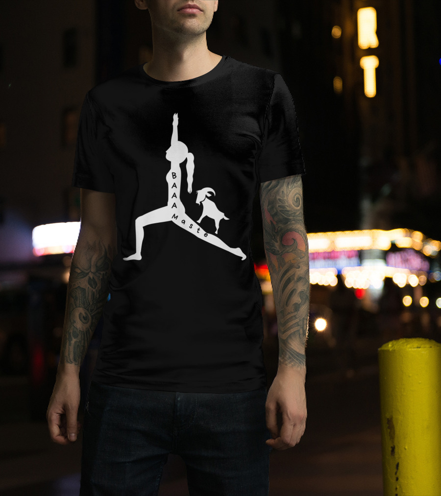 Baaamaste Funny Goat Yoga Lovers T-Shirt