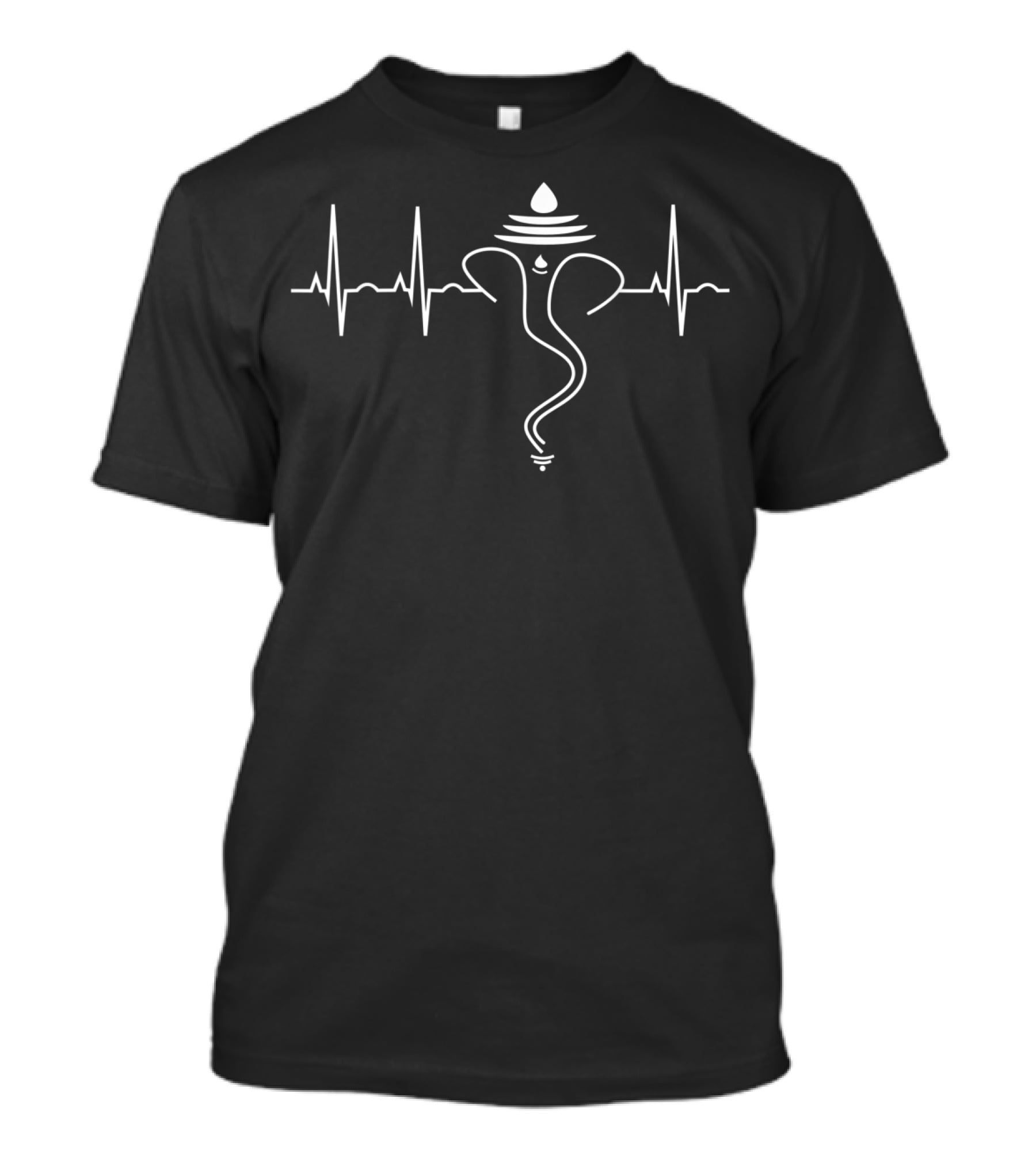 Ganesh Heartbeat Yoga India Travel Hindu T-Shirt
