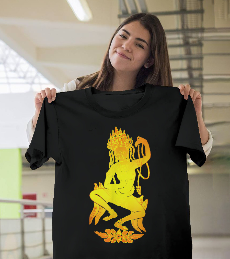 Yoga Meditation Gold Apsara Nymph Dance T-Shirt