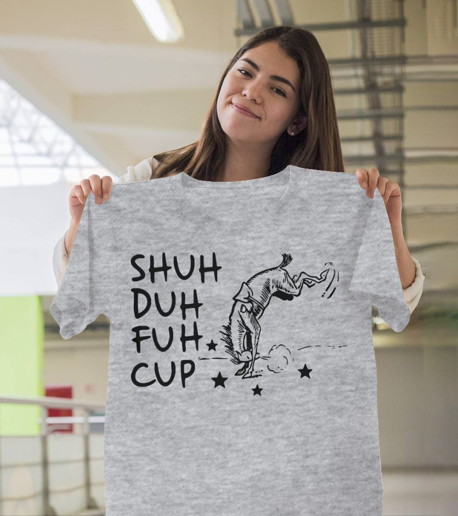 SHUH DUH FUH CUP Donkey Cartoon Stars T-Shirt