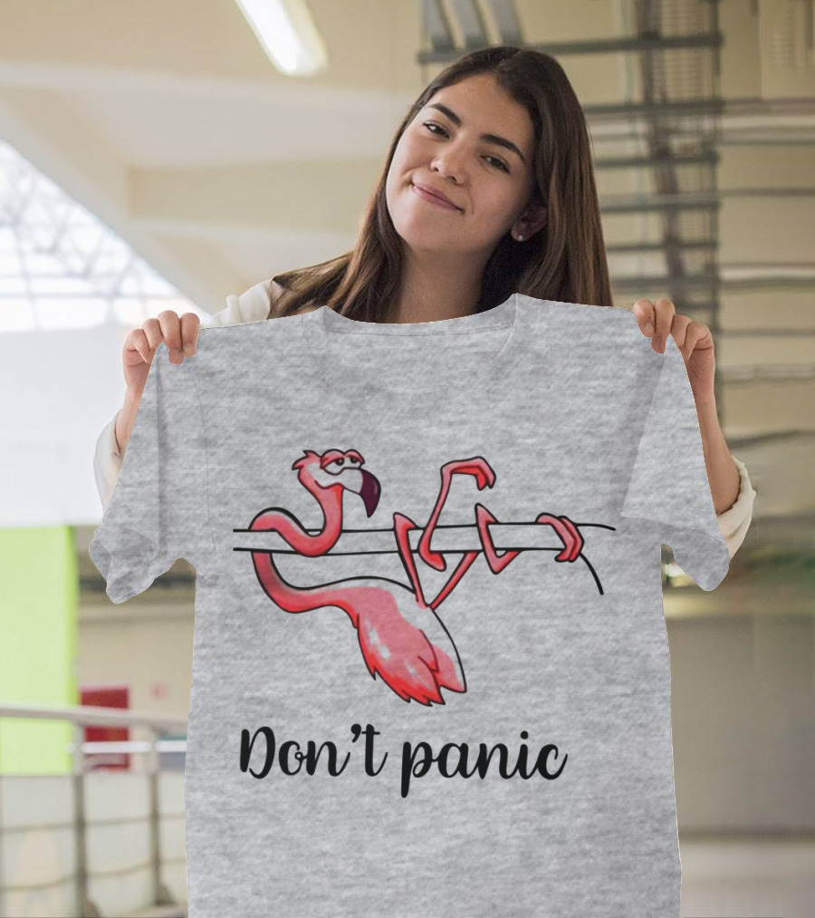 Flamingo Don't Panic T-Shirt