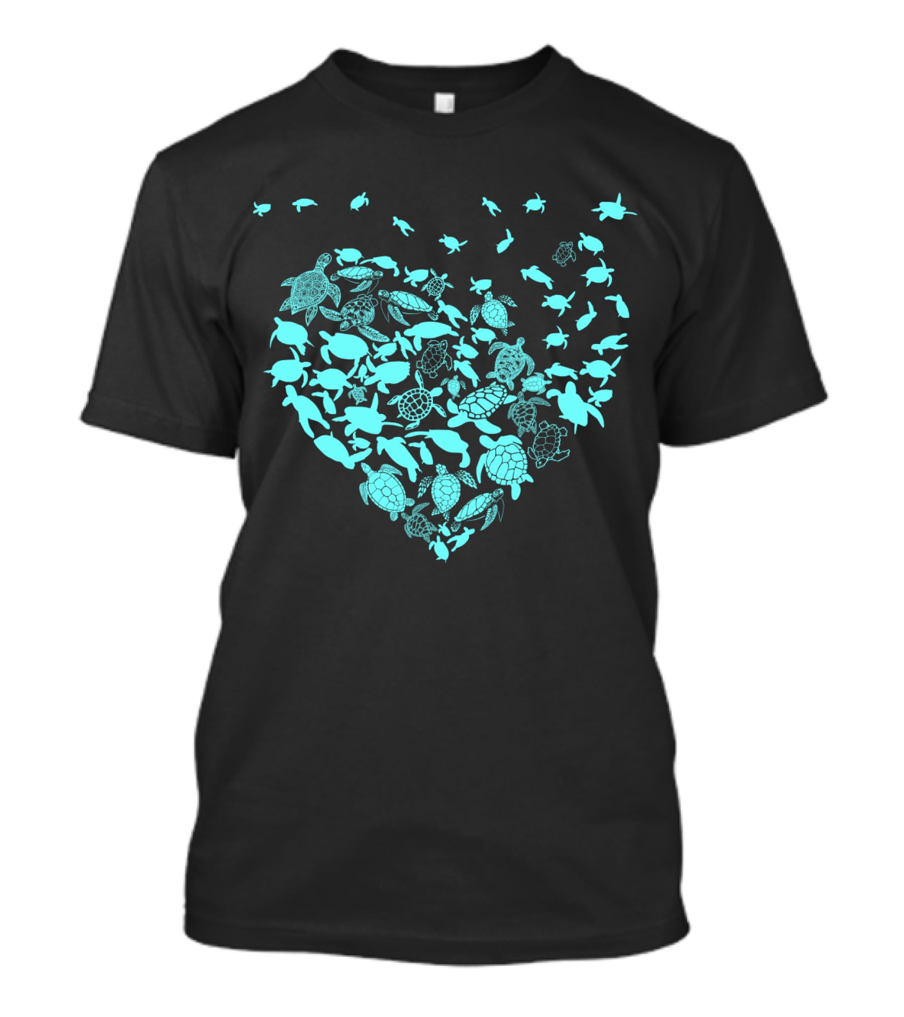 Turtles Heart Shape Ocean Love T-Shirt