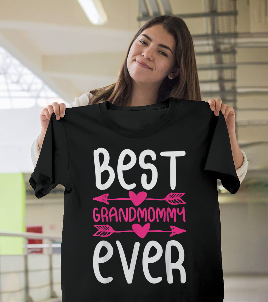 Best Grandmommy Ever Hearts Arrows T-Shirt
