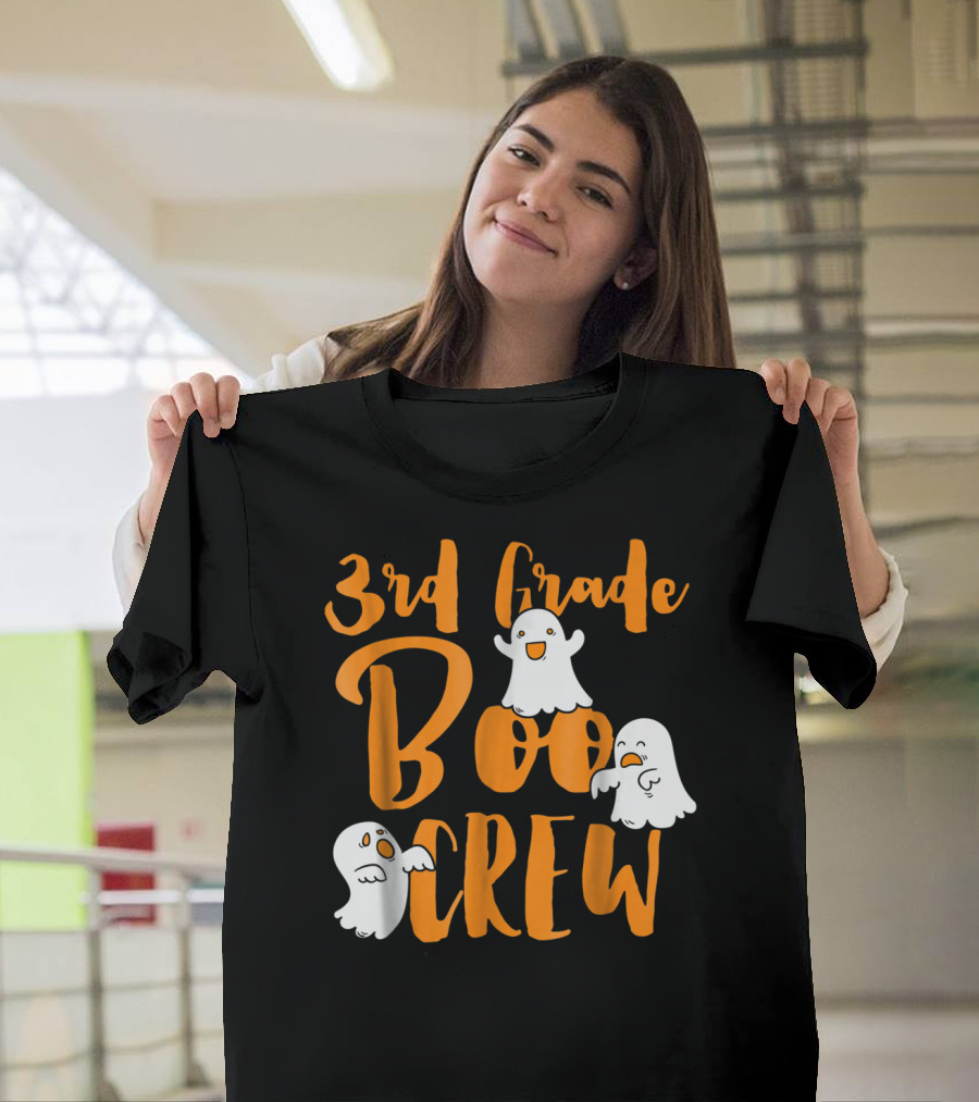 3rd Grade Boo Crew Ghosts Halloween T-Shirt