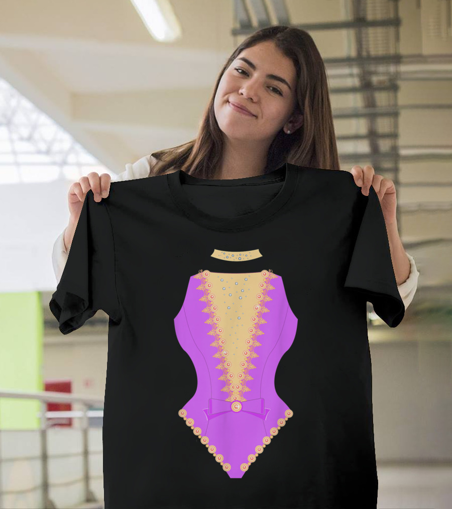 Aerial Silks Pink and Gold Showman Costume T-Shirt