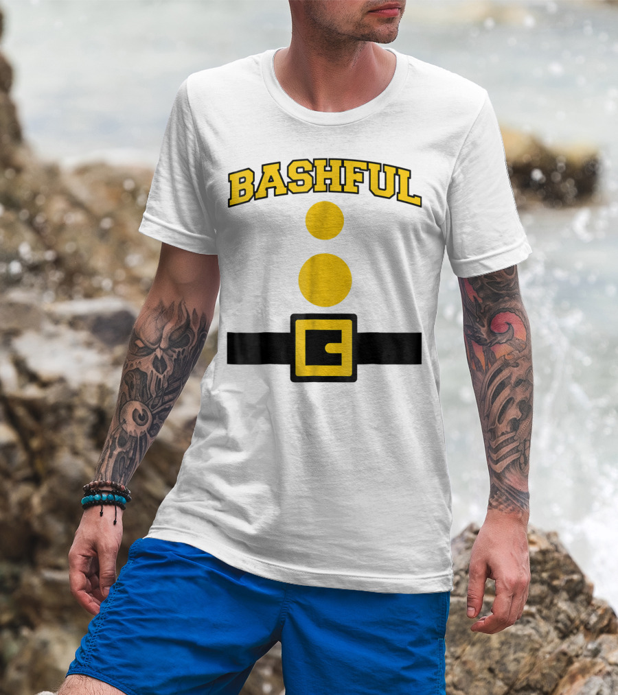 Bashful Dwarf Costume Belt And Buttons T-Shirt