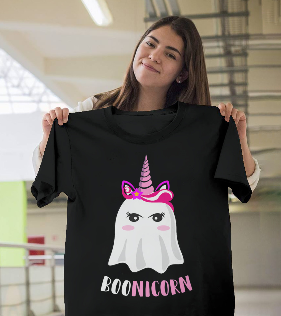 Boonicorn Halloween Unicorn Ghost Cute Spooky T-Shirt