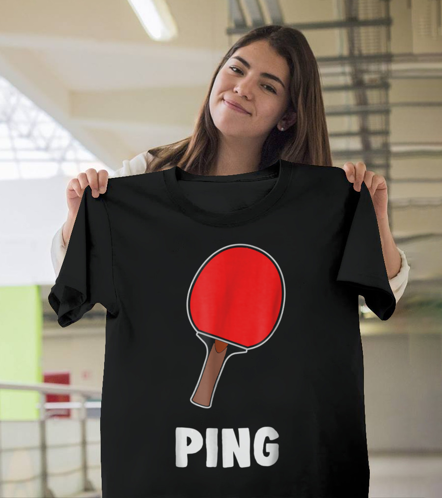 Couple Matching Halloween Costume Ping Paddle T-Shirt