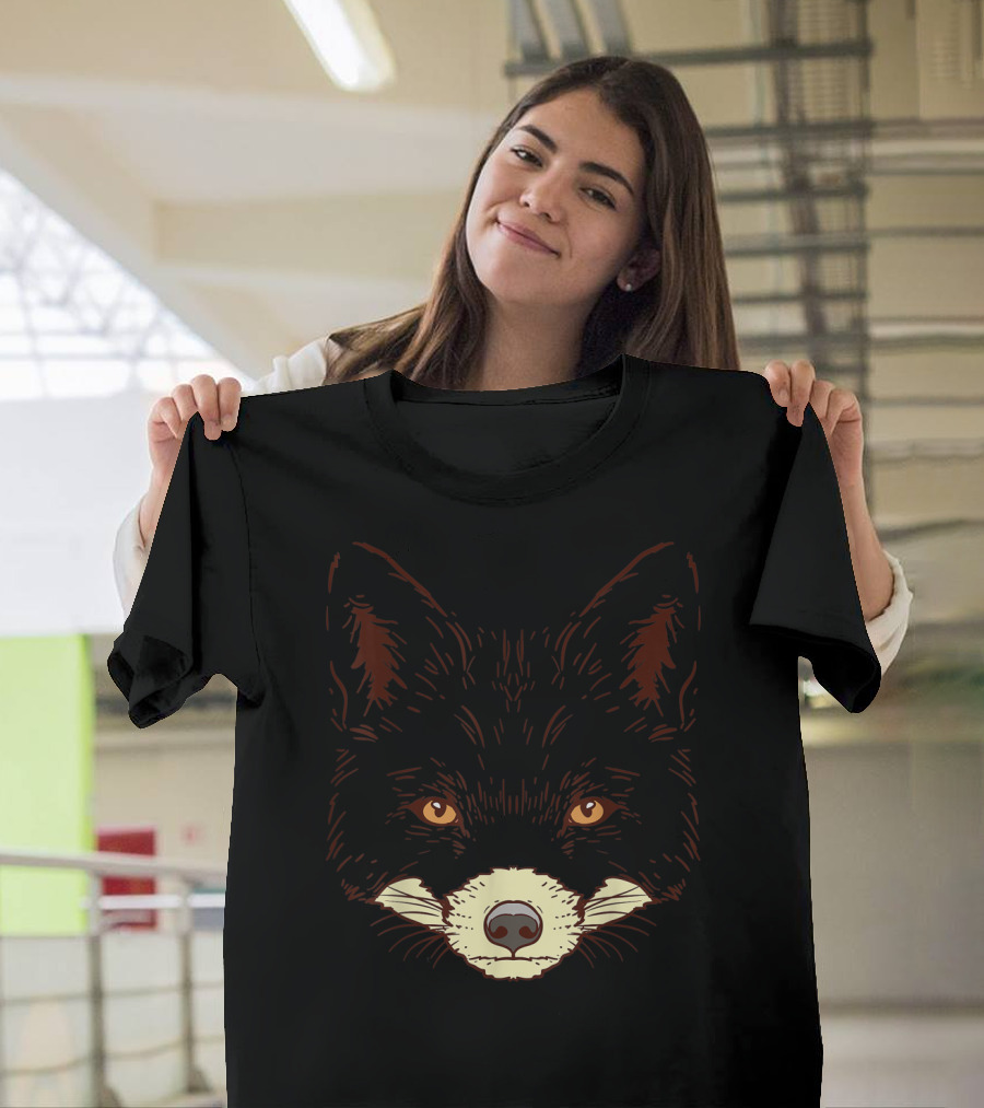 Fox Face Halloween Easy Animal Costume T-Shirt