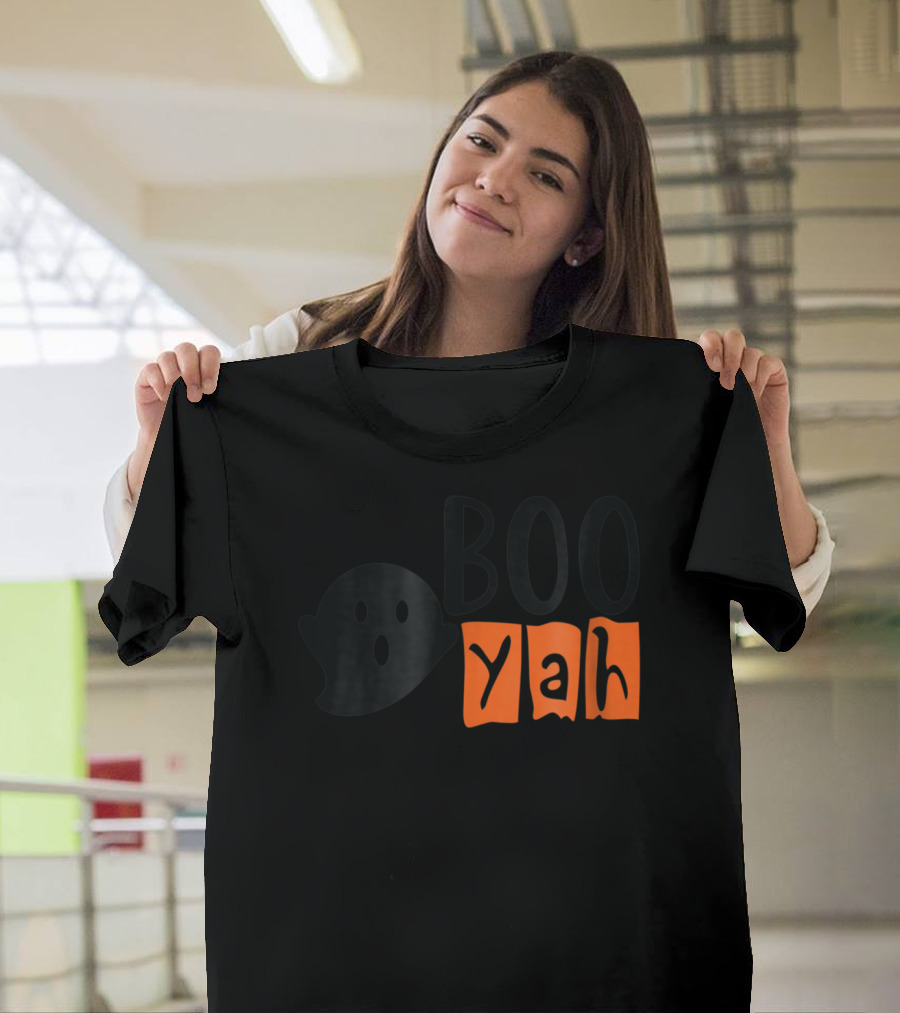 BOO Yah Ghost Halloween Vibes T-Shirt