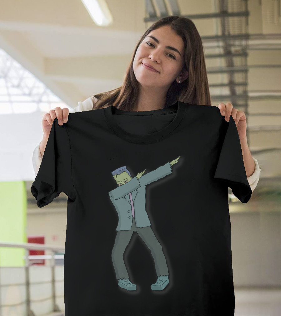Funny Dabbing Frankenstein Monster Halloween Dance T-Shirt