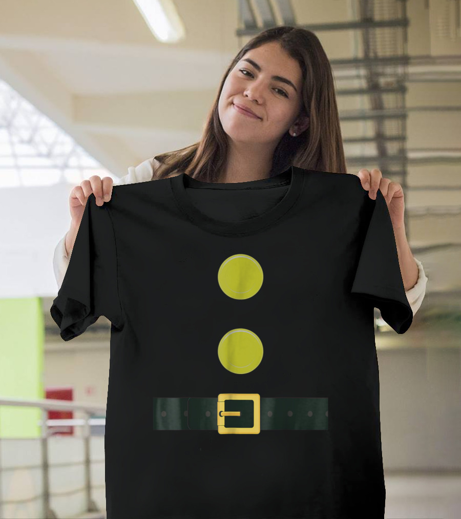 Funny Dwarf Costume Two Buttons and Buckle T-Shirt