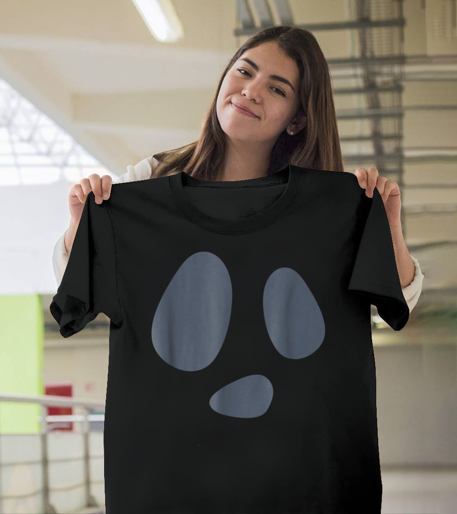 Hilarious Cartoon Ghostly Expression for Halloween T-Shirt