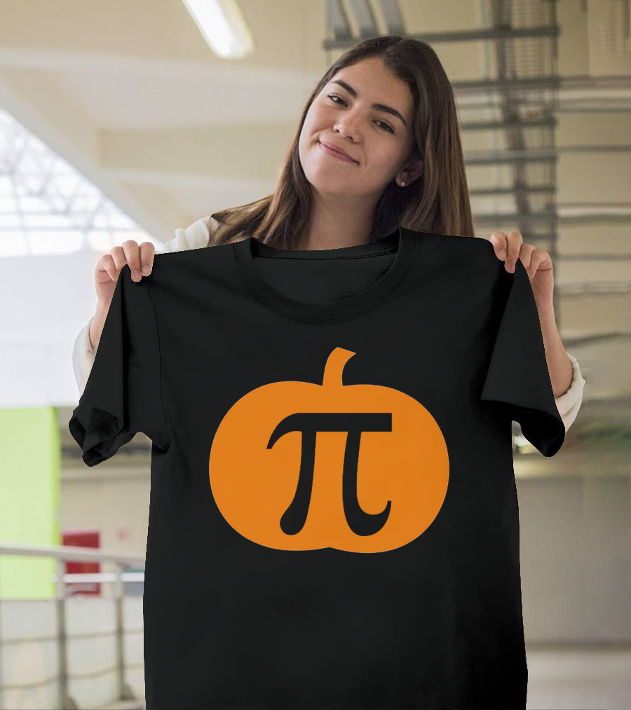 Halloween Pumpkin Pi Pie Funny Math T-Shirt